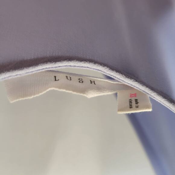 LUSH Periwinkle Cold Shoulder Wrap Dress, XS - Picture 3 of 8